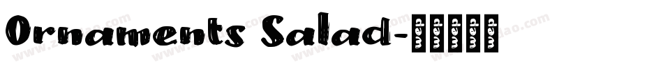 Ornaments Salad字体转换